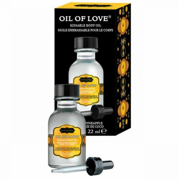 

Оральное возбуждающее масло для интимных поцелуев Kamasutra Oil Of LoveКокос+Ананас 22мл