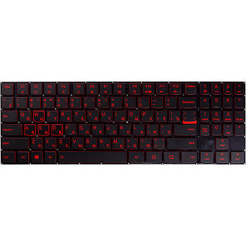Клавіатура для ноутбука LENOVO Legion Y520, R720 чорний, підсвітка