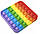 Игрушка-антистресс Pop It Квадрат (сенсорная игрушка разноцветный Поп ит), фото 3