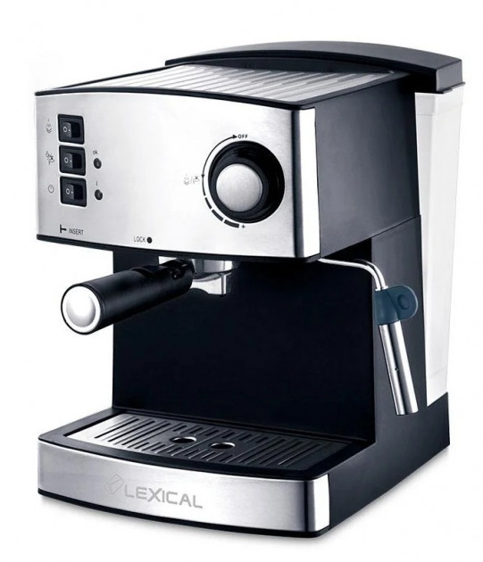 

Кофемашина Lexical LEM-0602 полуавтомат кофеварка Espresso с капучинатором 850W