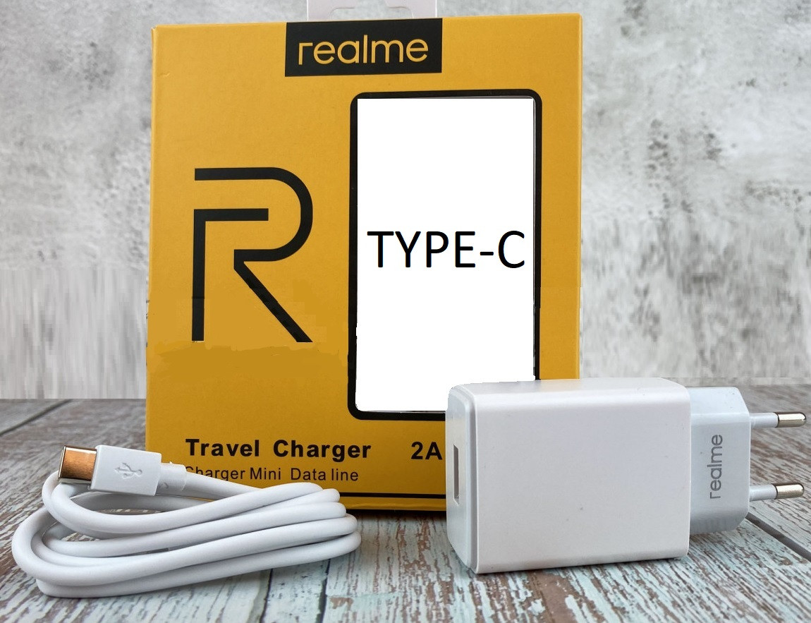 

Сетевое зарядное устройство зарядка Realme (X-серия) 2 в 1 Type C оригинал для X50 pro, Белый