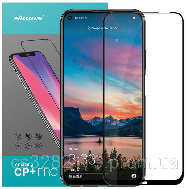 

Защитное стекло Nillkin (CP+PRO) для Huawei P40 Lite, Черный