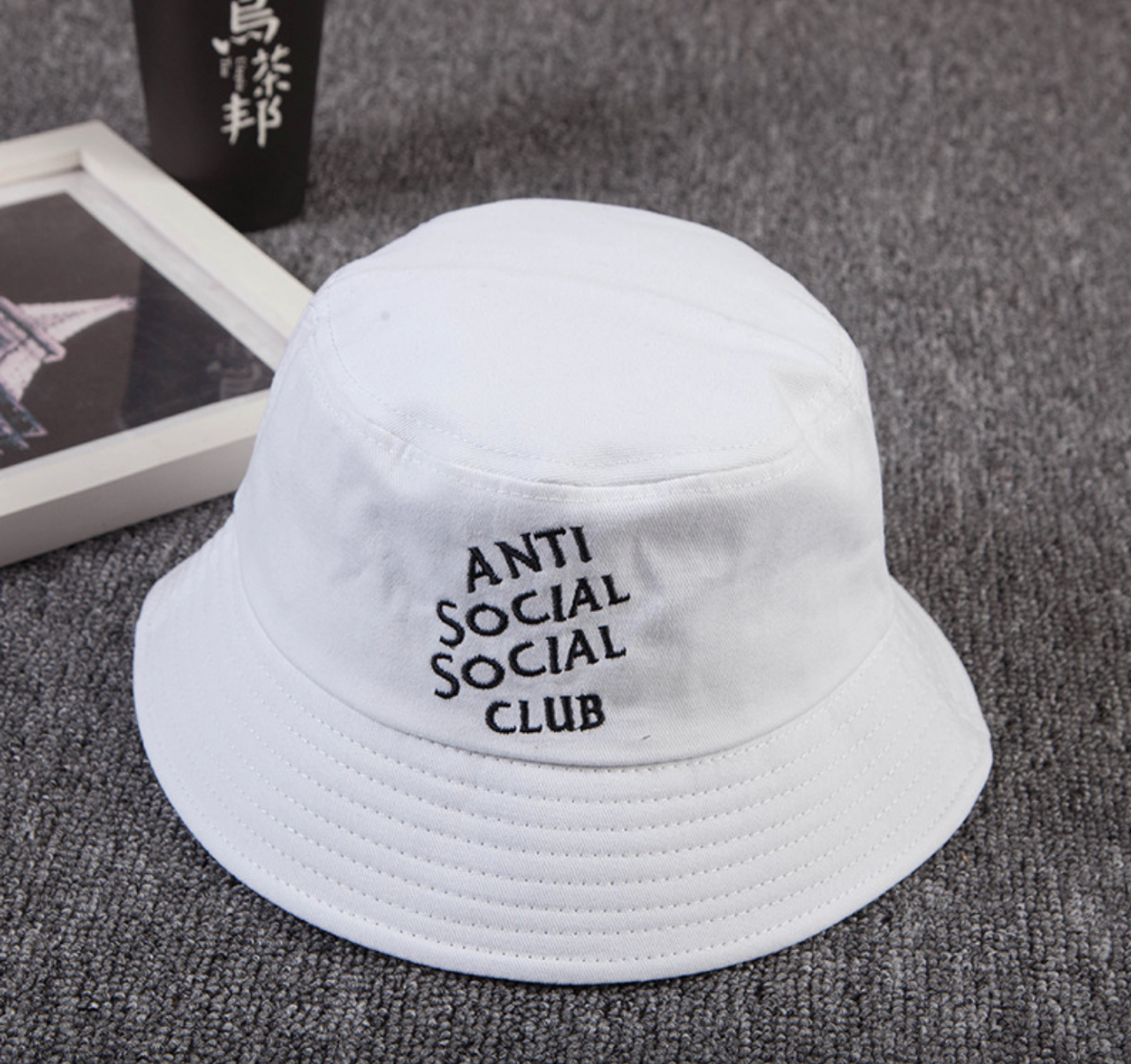 

Панама Bucket Hat Anti Social Social Club ASSC Белая