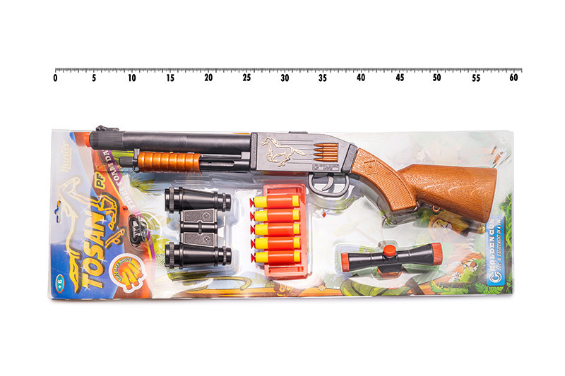 

Игрушечный дробовик "Tosan" Golden Gun 925GG с мягкими пулями
