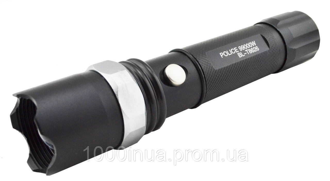 

Тактический фонарик Police BL-T8626 с зумом Black np26570, КОД: 1389911, Черный