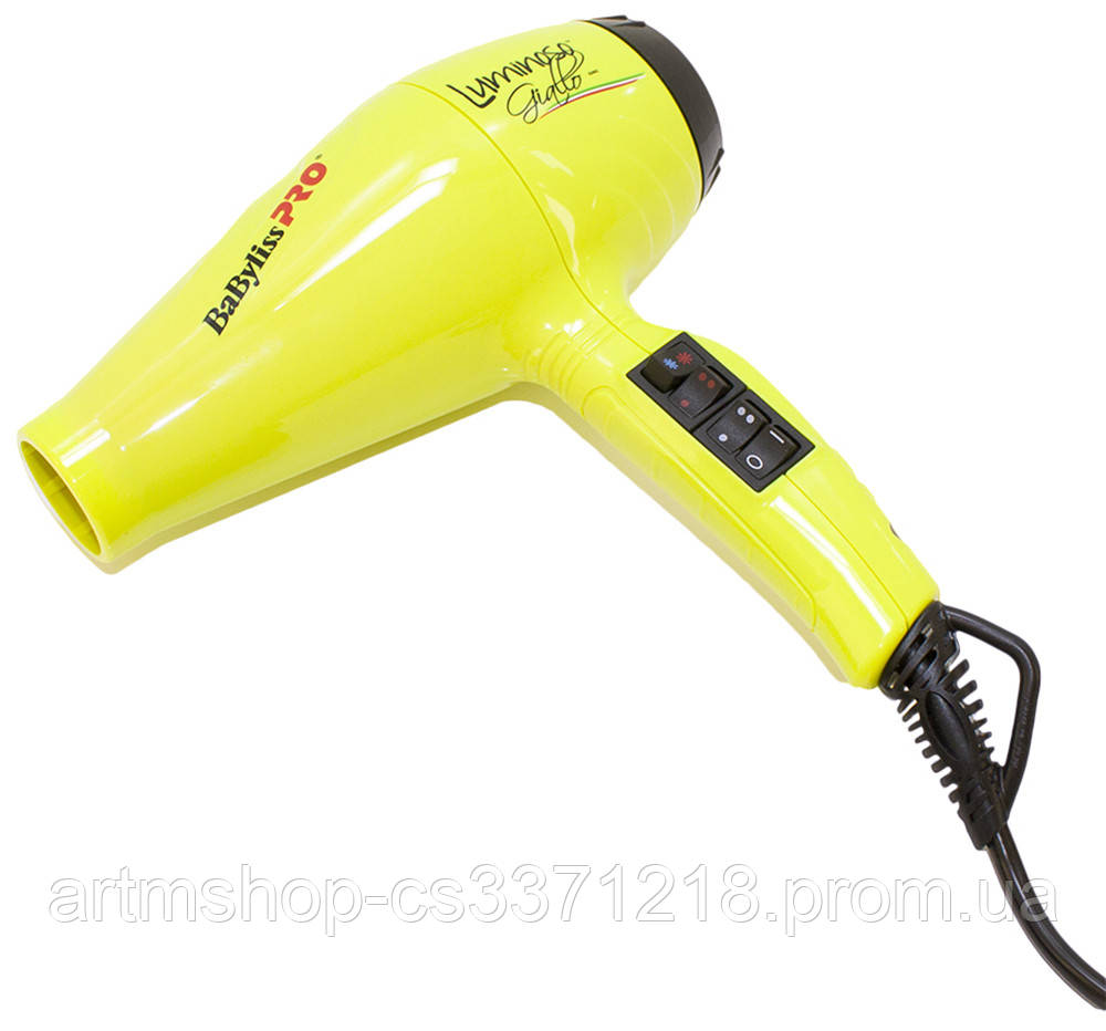 

Фен для волос BaByliss Pro Luminoso Giallo 2100W