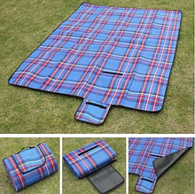Водонепроницаемый коврик для пикника, кемпинга и пляжа 150 х 180 см с нейлоновой подкладкой