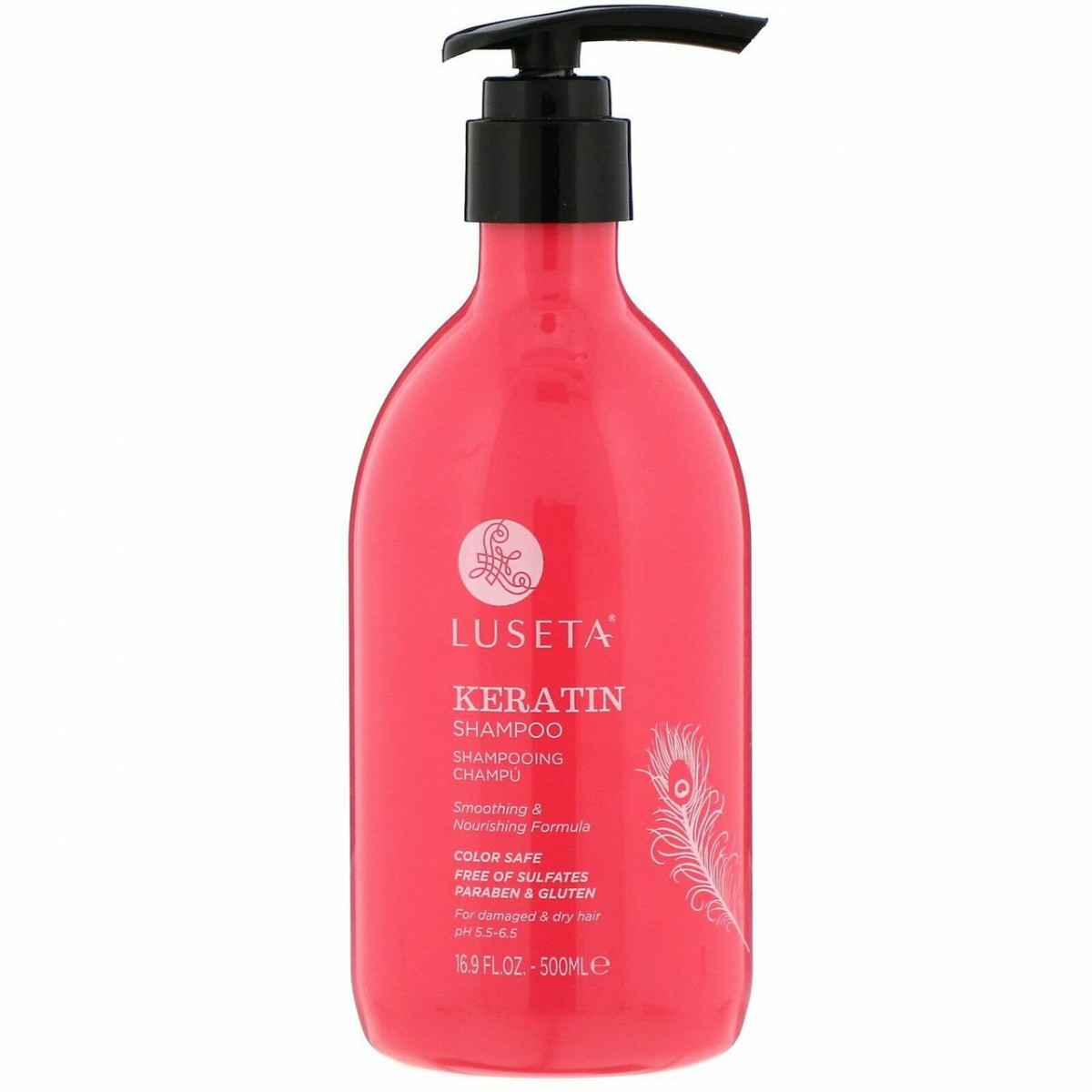 

Шампунь с кератином для укрепления волос Luseta Keratin Smooth Shampoo 500 ml