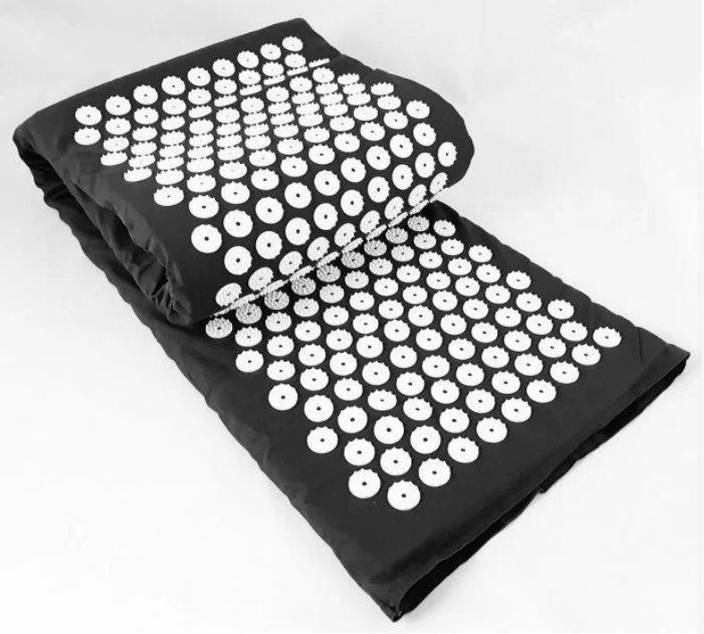 

Акупунктурный массажный коврик Acupressure Mat or Bed of Nails Черный