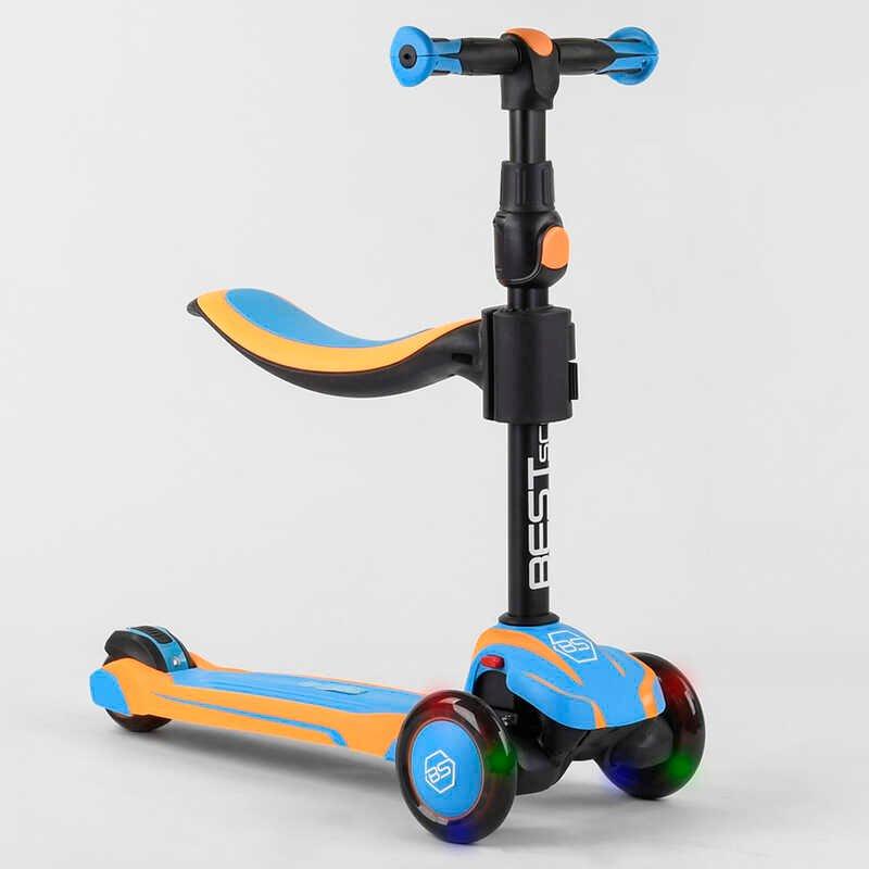 

Самокат трехколесный Best Scooter (JS-30918) колеса PU со светом