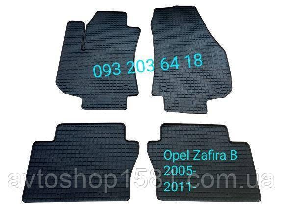 

Коврики резиновые Opel Zafira B 2005, Черный