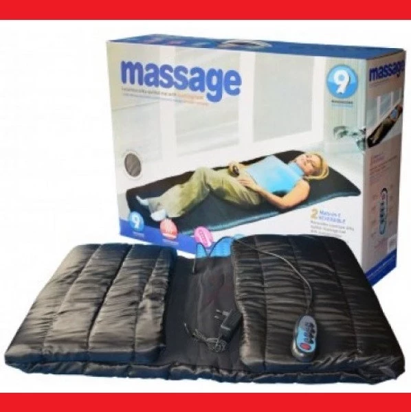 

Универсальный массажный матрас "Massage mat prof+" с подогревом. 220 В с дистанционным управление ДУ, Черный