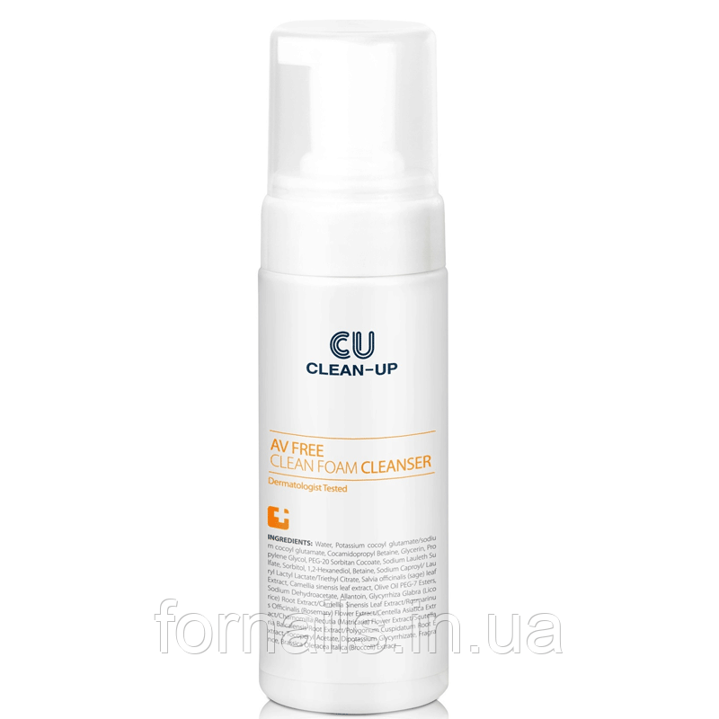 

Пенка для проблемной кожи CU SKIN CU Clean-Up AV FREE Clean Foam Cleanser 150 мл