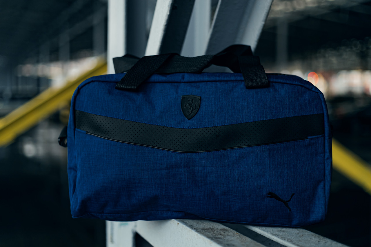 

Сумка спортивная (унисекс) Puma (Пума) Синяя-Черная, Синий-черный