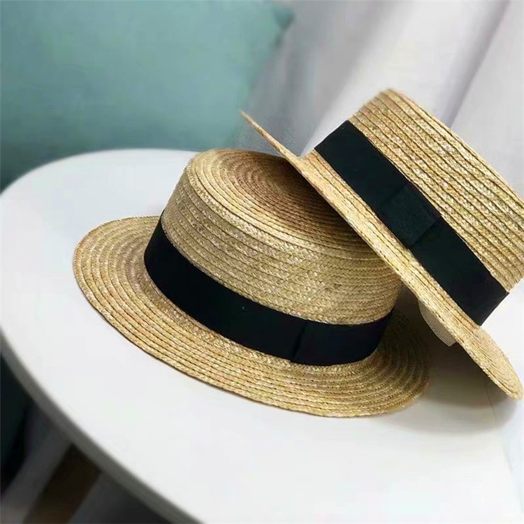 

Канотье шляпа женская летняя от солнца шляпка соломенная пляжная жіночий капелюх