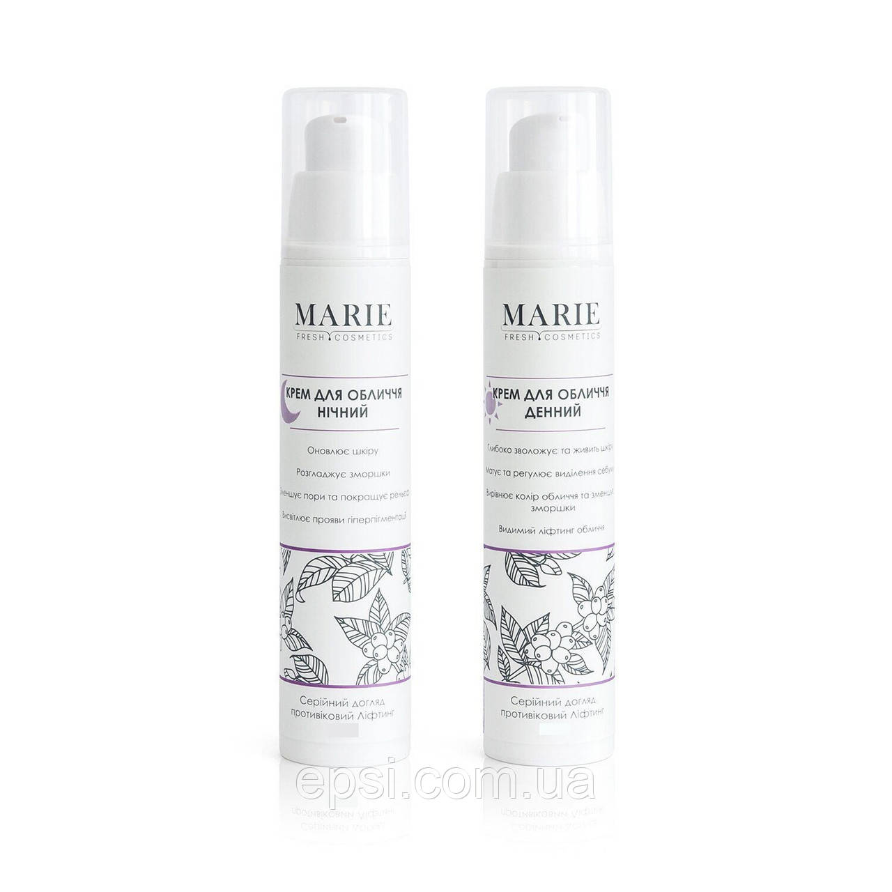 

Денний + нічний крем Marie Fresh Cosmetics Противіковий ліфтинг (30 мл) MFC00010