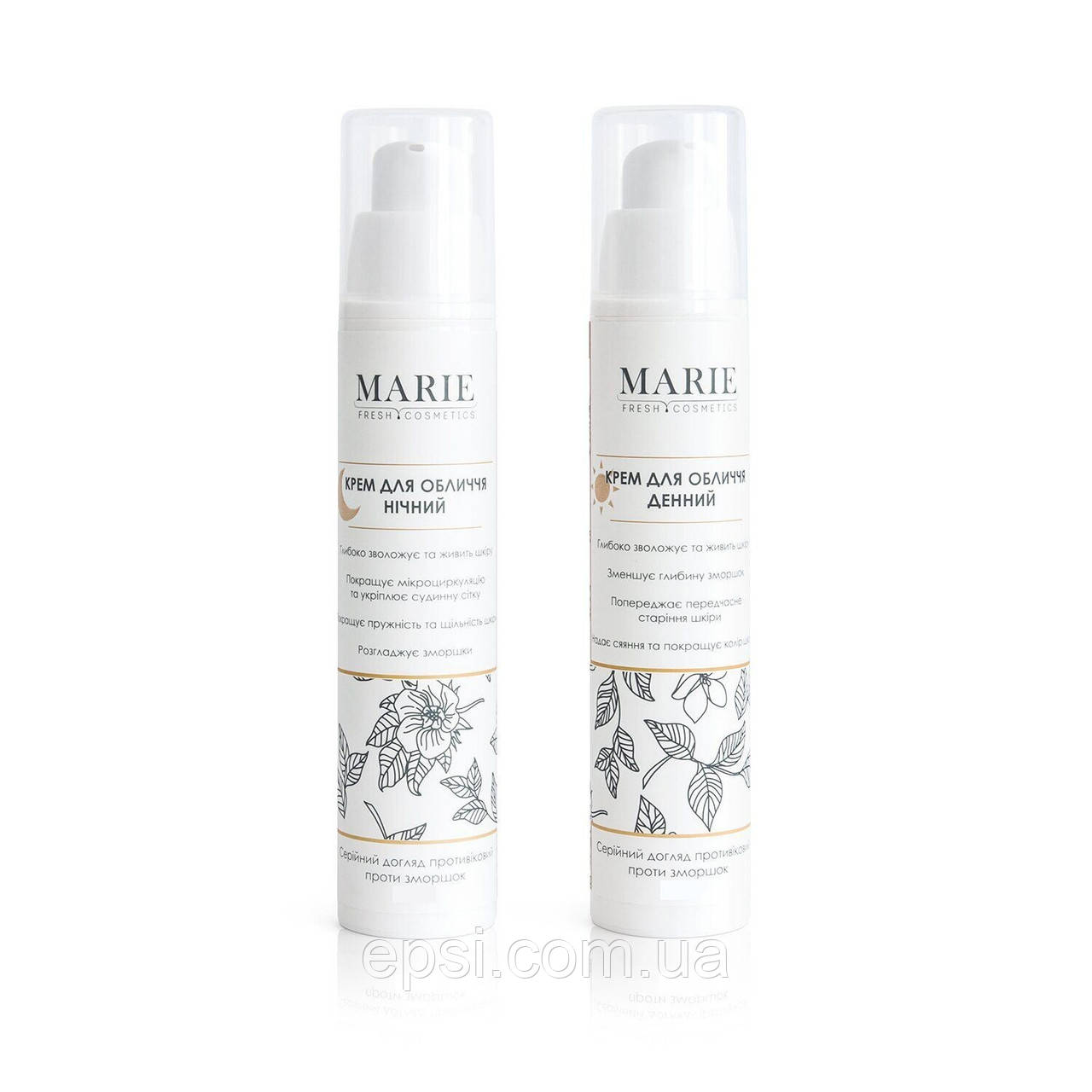 

Денний + нічний крем Marie Fresh Cosmetics Антивіковий проти зморшок (30 мл) MFC00012