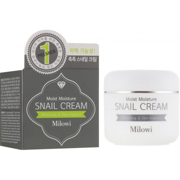 

Увлажняющий крем для лица с муцином улитки Milowi Chok Chok Snail Watery Cream 60 мл (8809518823178)