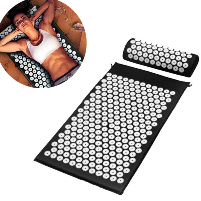 

Ортопедический массажный коврик Acupressure Mat Черный SKL11-291160