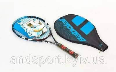 

Ракетка для большого тенниса юниорская BABOLAT 140105-146 RODDICK JUNIOR 145 (черный-голубой) Код 140105-146