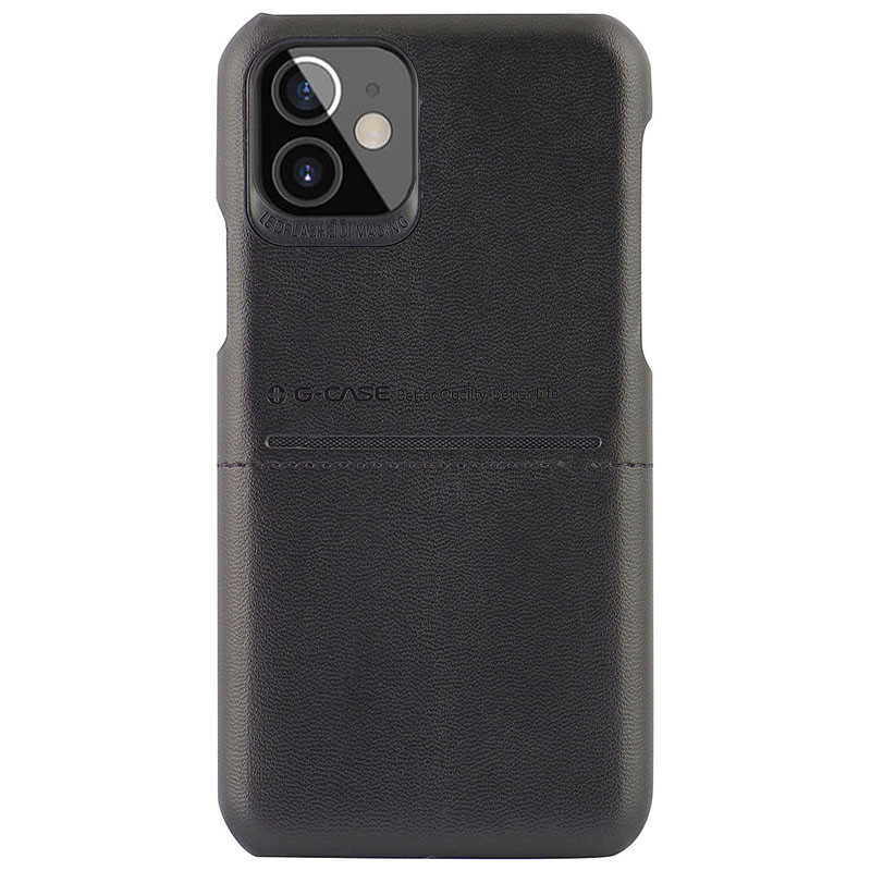 

Кожаная накладка G-Case Cardcool Series для Apple iPhone 12 mini (5.4") Черный