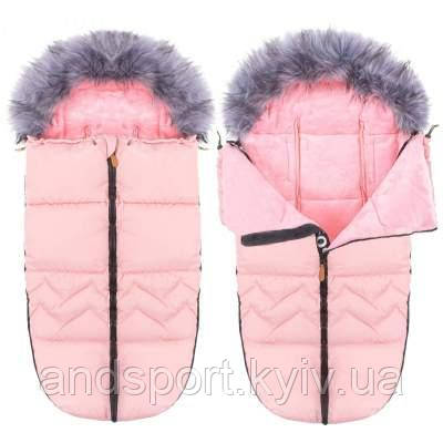 

Детский конверт для коляски, санок 4 в 1 Springos SB0022 Pink