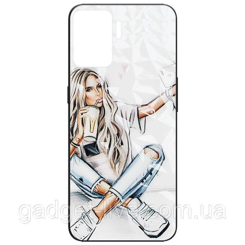 

TPU+PC чехол Prisma Ladies для Oppo Reno 5 Lite, Selfie