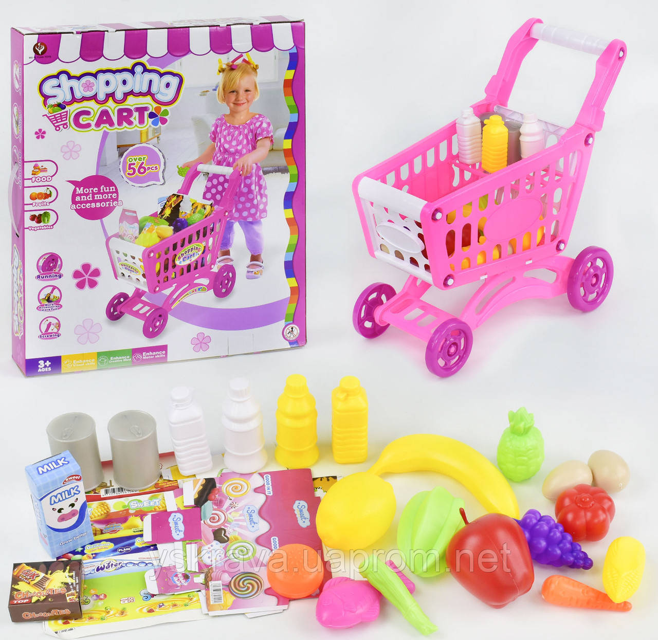 

Игровая тележка с продуктами Small Toys 922-09 Разноцветный (2-67872)