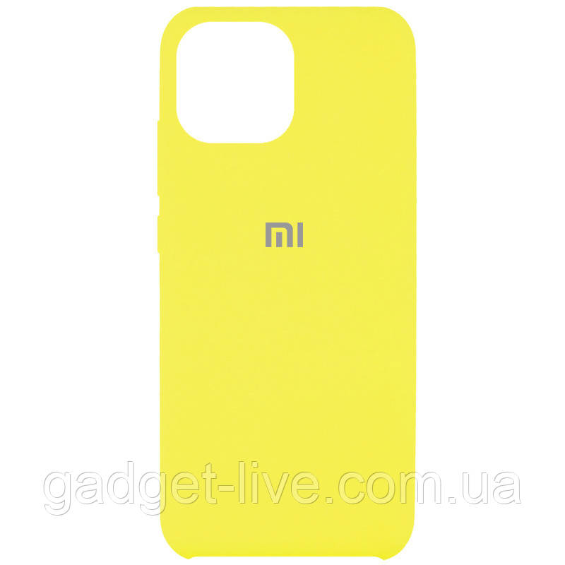 

Чехол Silicone Cover (AAA) для Xiaomi Mi 11, Желтый / bright yellow