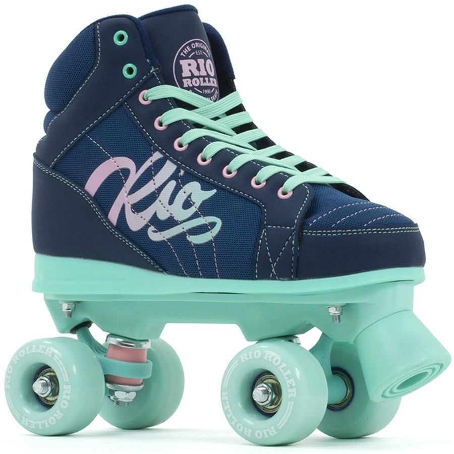 

Детские роликовые коньки Rio Roller Lumina 34 navy-green