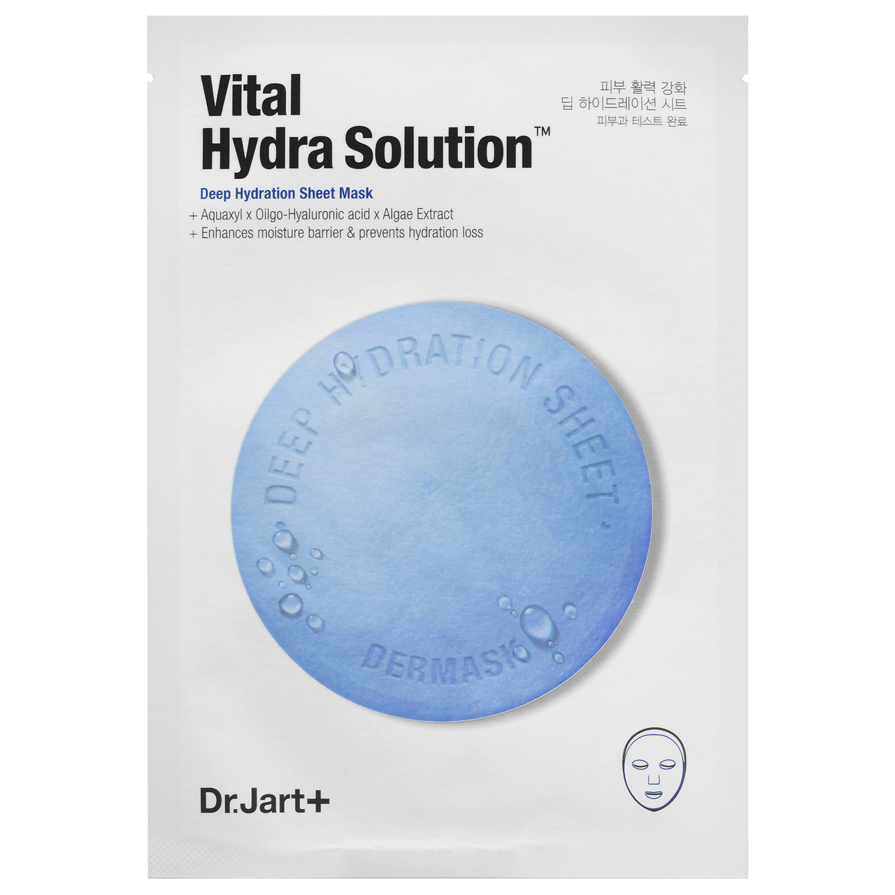 

Увлажняющая тканевая маска с гиалуроновой кислотой Dr.Jart+ Dermask Water Jet Vital Hydra Solution 25 g