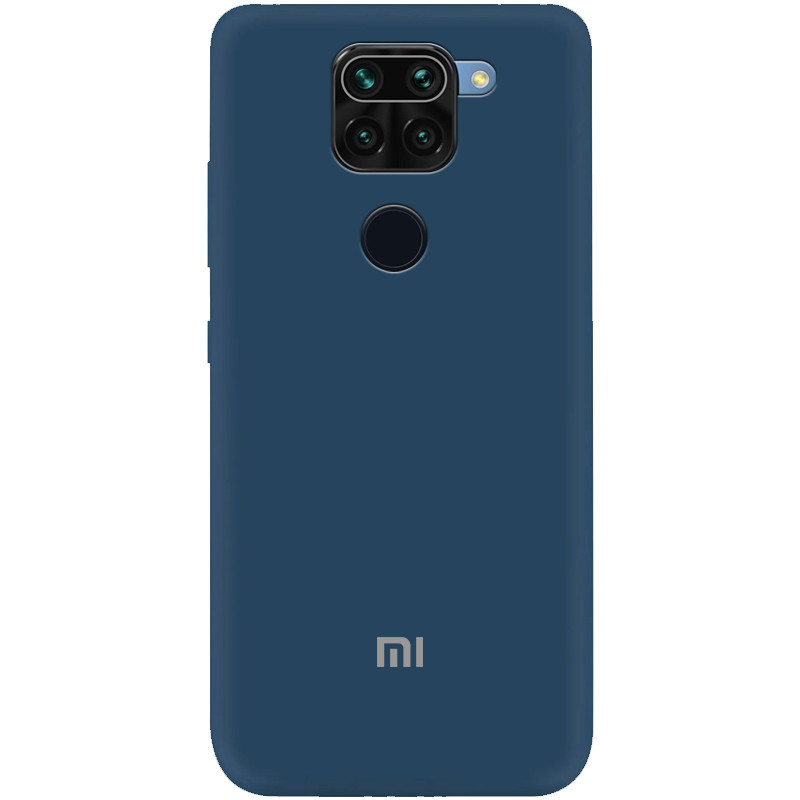 

Чехол Silicone Cover My Color Full Protective (A) для Xiaomi Redmi Note 9 / Redmi 10X, Синий / navy blue