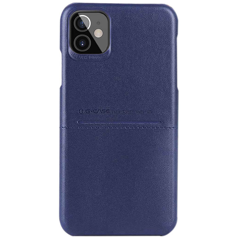 

Кожаная накладка G-Case Cardcool Series для Apple iPhone 12 mini (5.4"), Синий