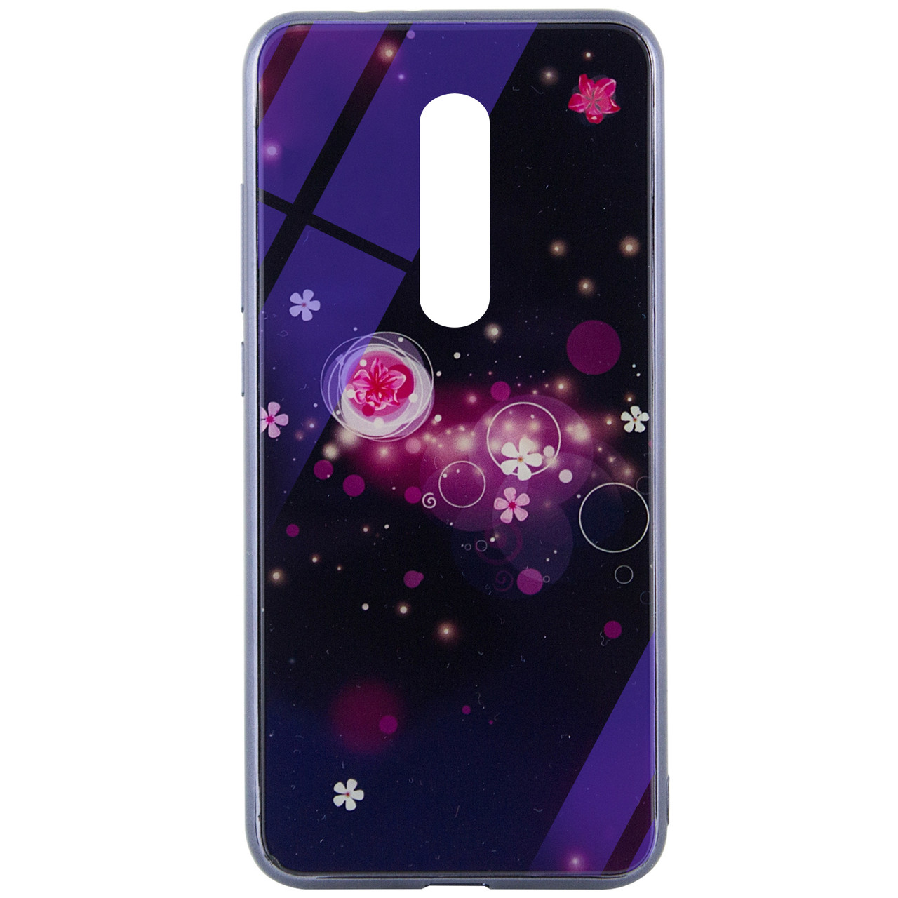 

TPU+Glass чехол Fantasy с глянцевыми торцами для Xiaomi Redmi K20 / K20 Pro / Mi9T / Mi9T Pro Пузырьки и цветы