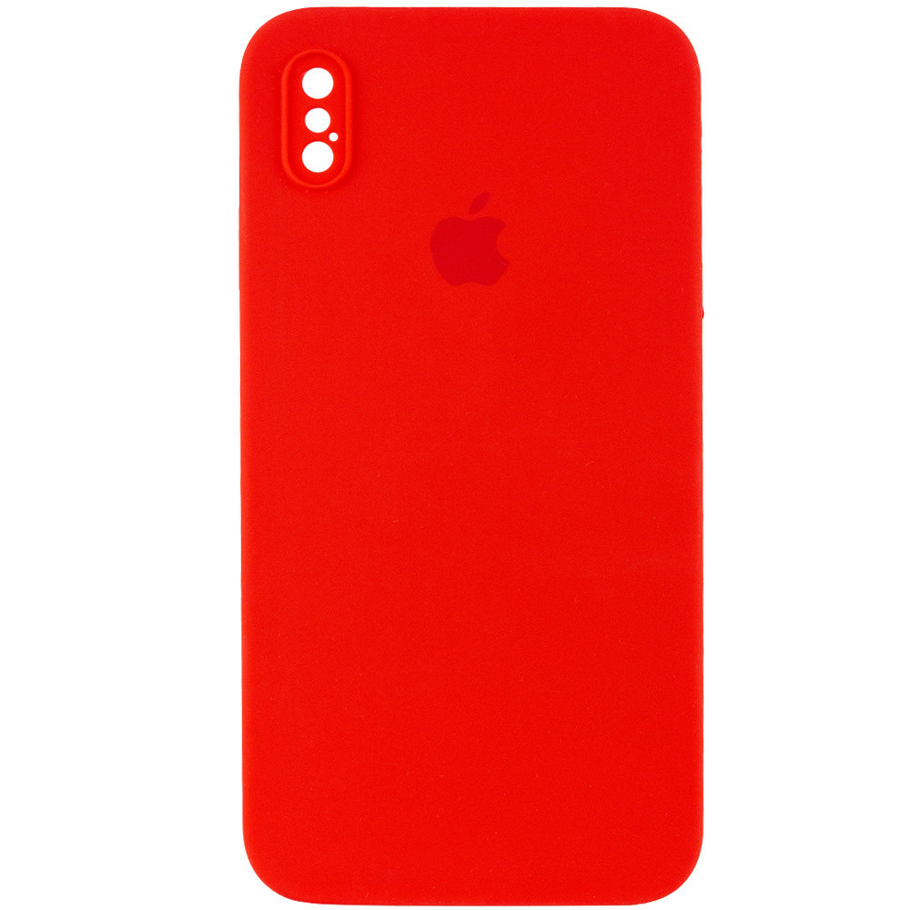 

Чехол Silicone Case Square Full Camera Protective (AA) для Apple iPhone XS (5.8") Красный / Red