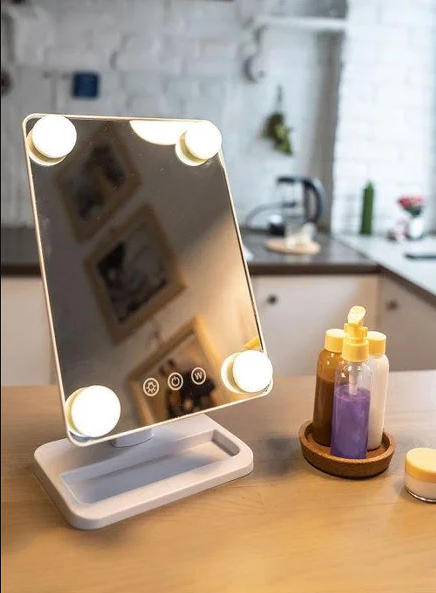 

Зеркало с подсветкой для макияжа Cosmetie Mirror 360 Rotation Angel