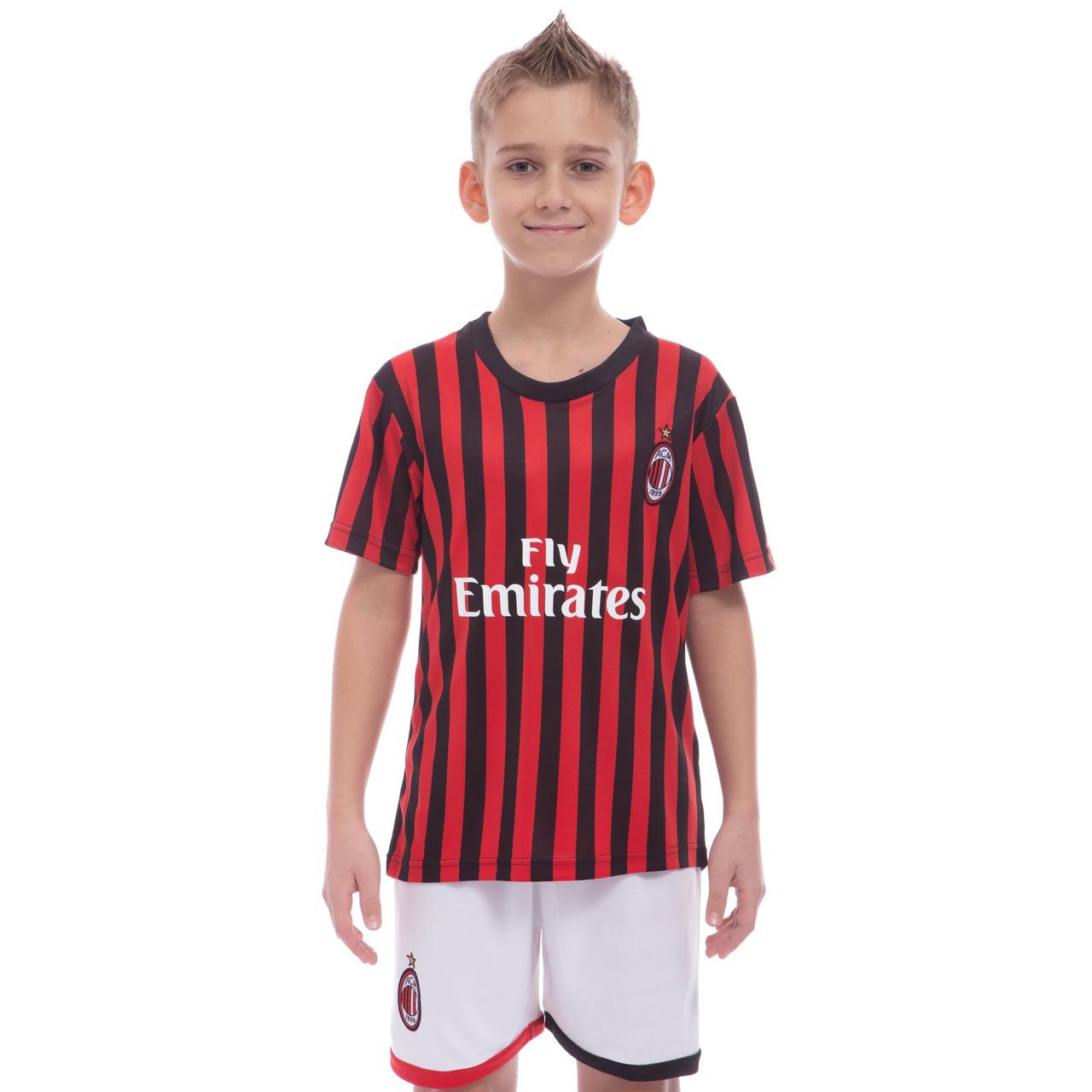 

Форма футбольная детская AC MILAN домашняя 2020 SP-Planeta CO-0977 (р-р 20-28-6-14лет, 110-155см,