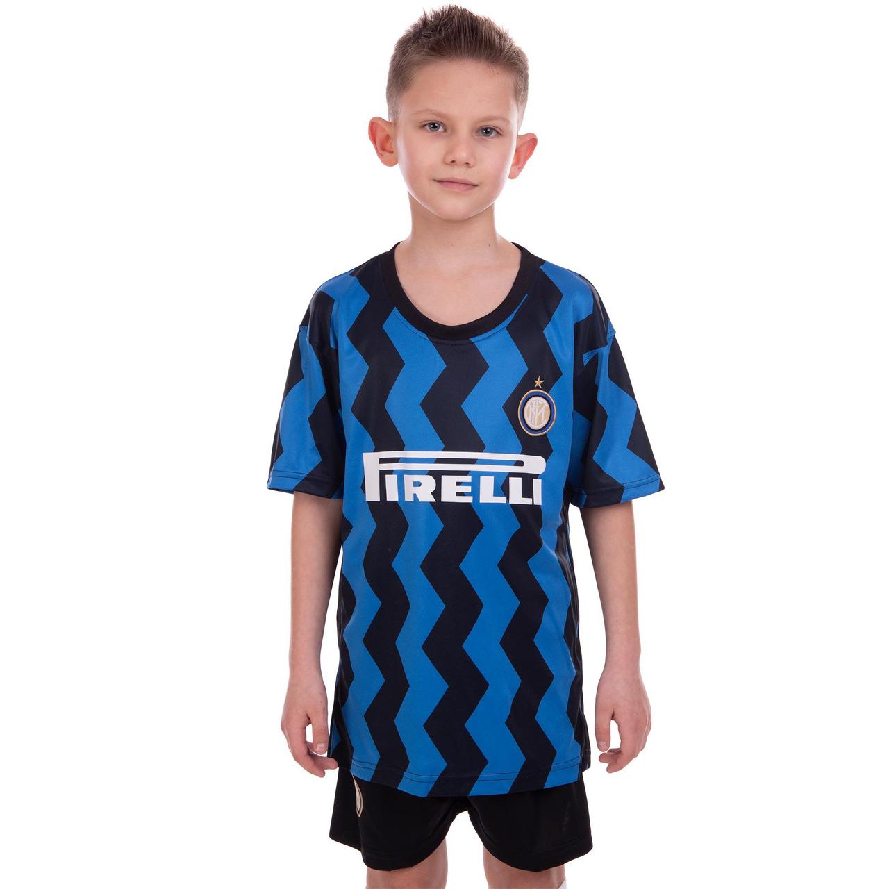 

Форма футбольная детская INTER MILAN домашняя 2021 SP-Planeta CO-2458 (р-р 22-30,8-14лет, 120-165см,