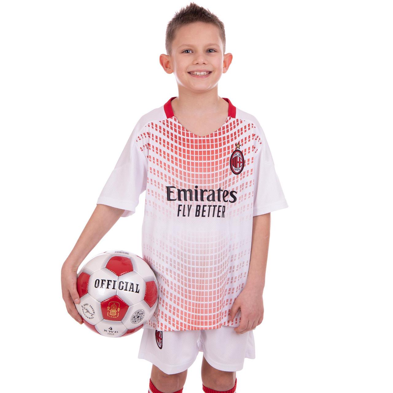 

Форма футбольная детская AC MILAN гостевая 2021 SP-Planeta CO-2455 (р-р 22-30,8-14лет, 120-165см,