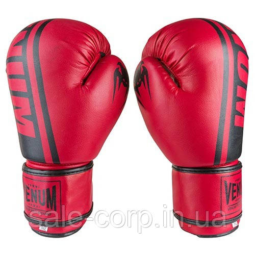 

Боксерские перчатки Venum, PVC-19, 8oz, 10oz, 12oz красный