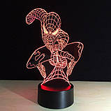 3D Светильник, "Человек паук", Подарок на новый год для детей, Подарок для подростка мальчика, Подарок девочке, фото 6