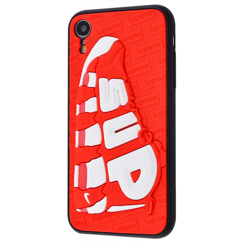 

Чехол накладкаiPhone Xr Sneakers Brand Case (TPU) sup_red_white