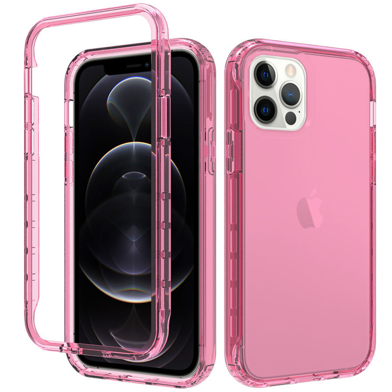 

Чехол TPU+PC Full Body с защитой 360 для Apple iPhone 12 Pro Max (6.7"), Розовый