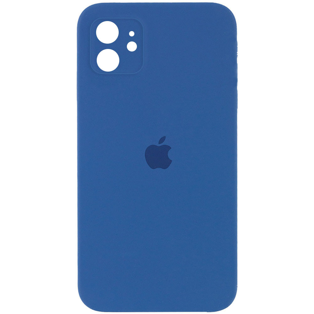 

Чехол Silicone Case Square Full Camera Protective (AA) для Apple iPhone 11 (6.1"), Синий / navy blue