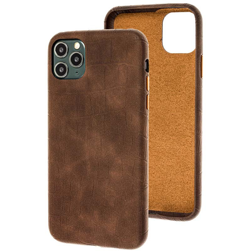 

Кожаный чехол Croco Leather для Apple iPhone 11 Pro (5.8"), Brown