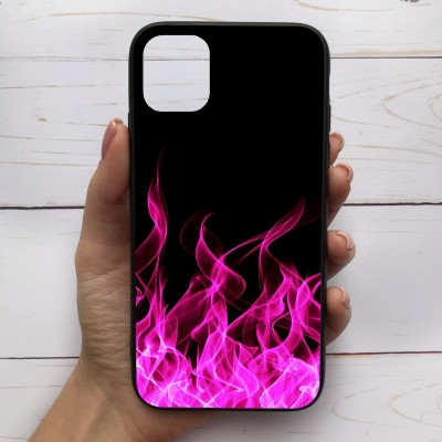 

Чехол Mood для iPhone 11 с рисунком Огонь розовый на черном SKL68-286513, Разные цвета