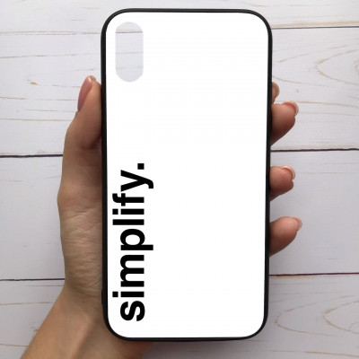 

Чехол Mood для iPhone X/Xs с рисунком Simplify надпись SKL68-285922, Разные цвета