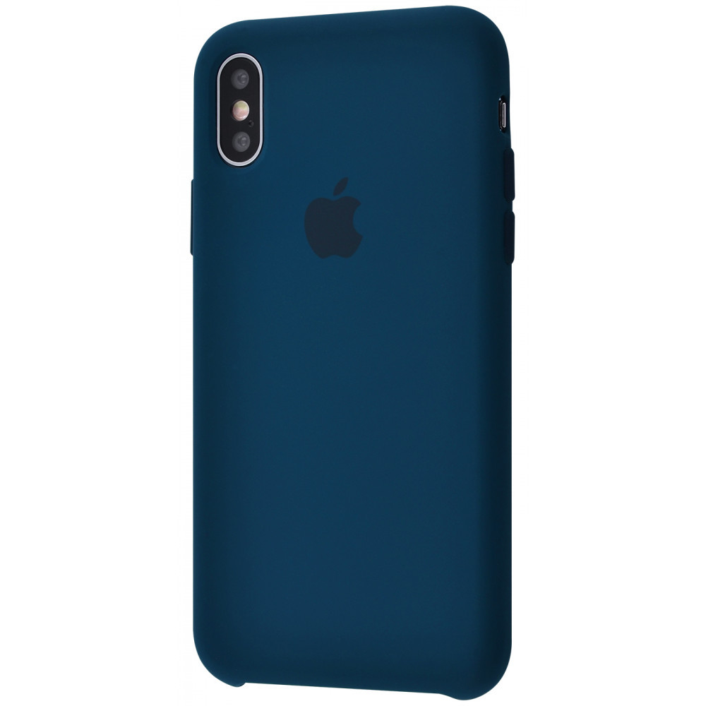 

Чехол накладка iPhone Xs Max nectarine Silicone Case blue horizon