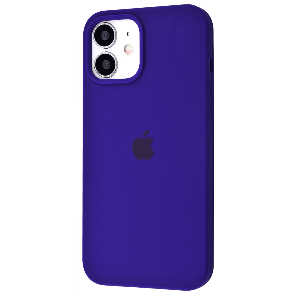 

Чехол накладка iPhone 12 mini Silicone Case Full Cover ultra violet