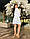 Женское повседневное платье №р15396 (р.42-48) молочный, фото 3